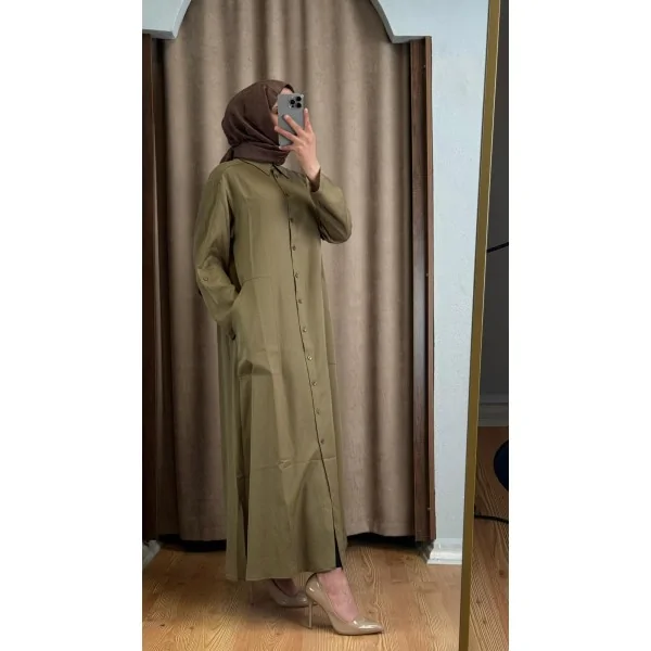 %100 Doğal Lyocell Maxi Elbise – Soft Dokulu, Dökümlü Şık Model