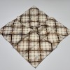 La Boutique Cocoa Frame Silk (Kakao Çizgi Eşarp)