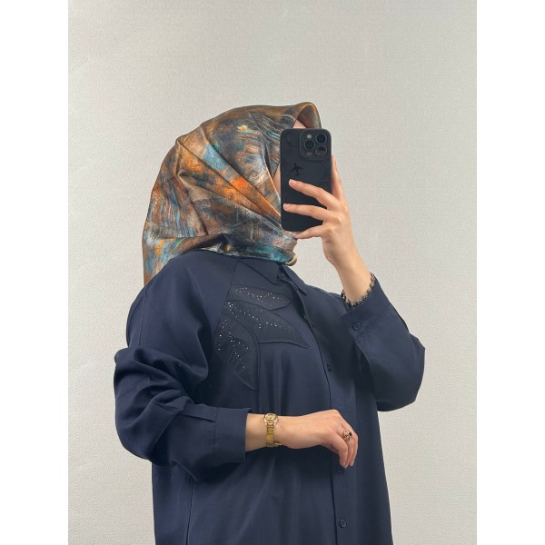La Boutique Aurenvy Blue (Mavi Dokunuş Eşarp)