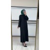 MICCA Pile ve Kafes Detaylı Lyocell Ferace
