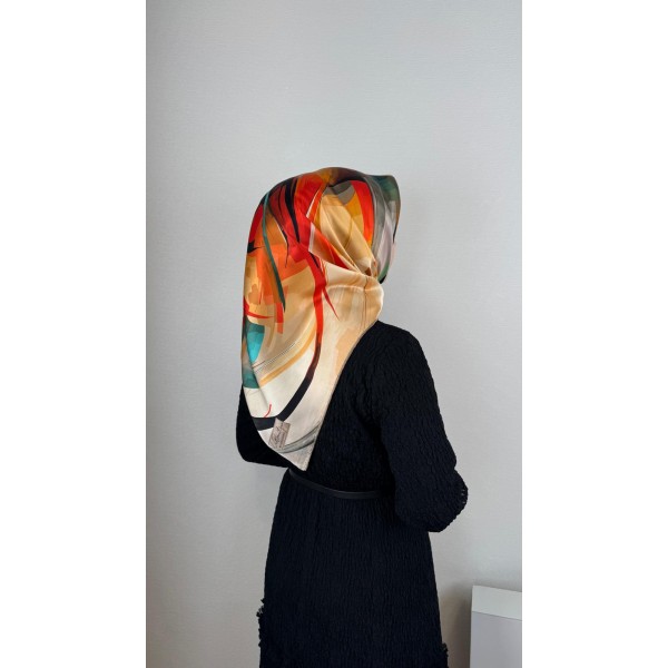 La Boutique Abstract Harmony Scarf (Soyut Uyum Eşarbı)