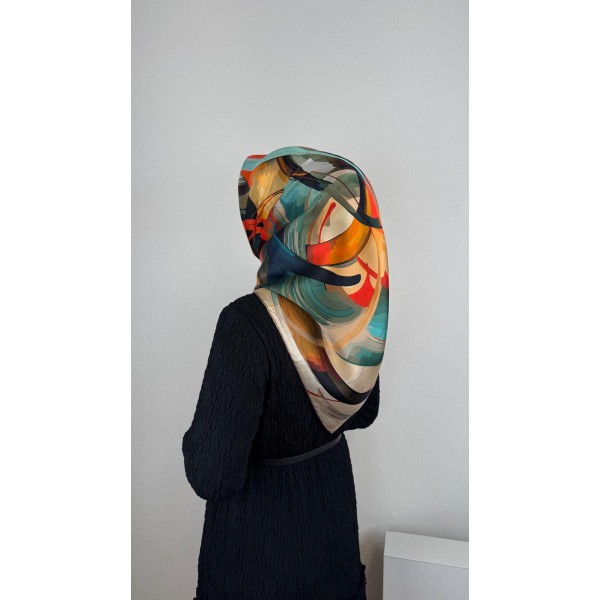 La Boutique Abstract Harmony Scarf (Soyut Uyum Eşarbı)