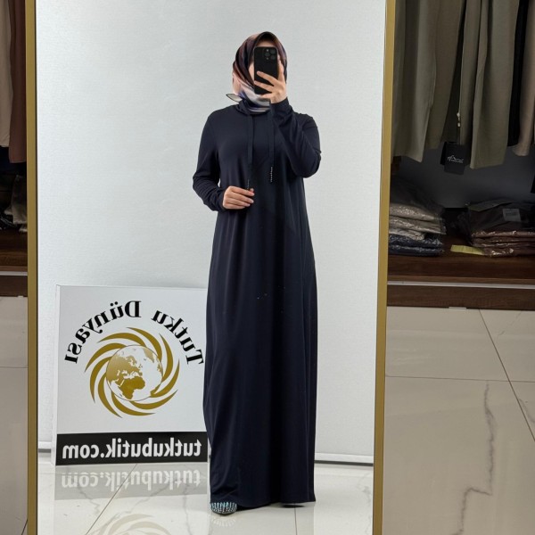 NURCAN ÇETİN Luna Bamboo Penye Elbise