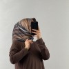 NURCAN ÇETİN Mocha Bamboo Düğme Detaylı Penye Elbise