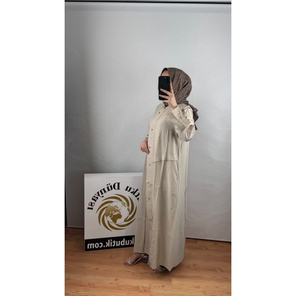 MICCA Lyocell Çıtçıt Detaylı Tesettür Kap