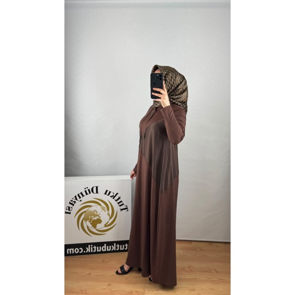 NURCAN ÇETİN Luna Bamboo Penye Elbise