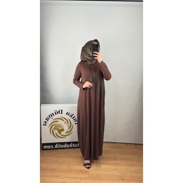 NURCAN ÇETİN Luna Bamboo Penye Elbise
